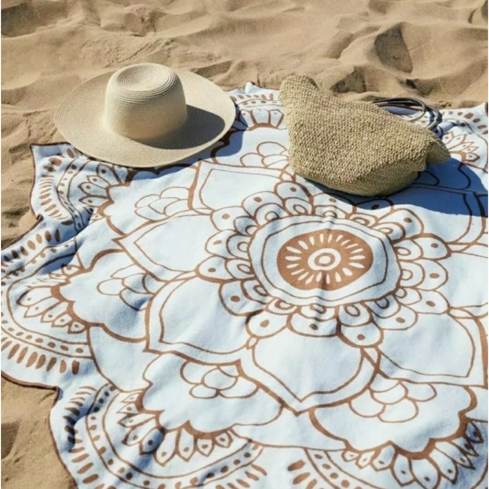 Lotus Flower Beach Towel 59”